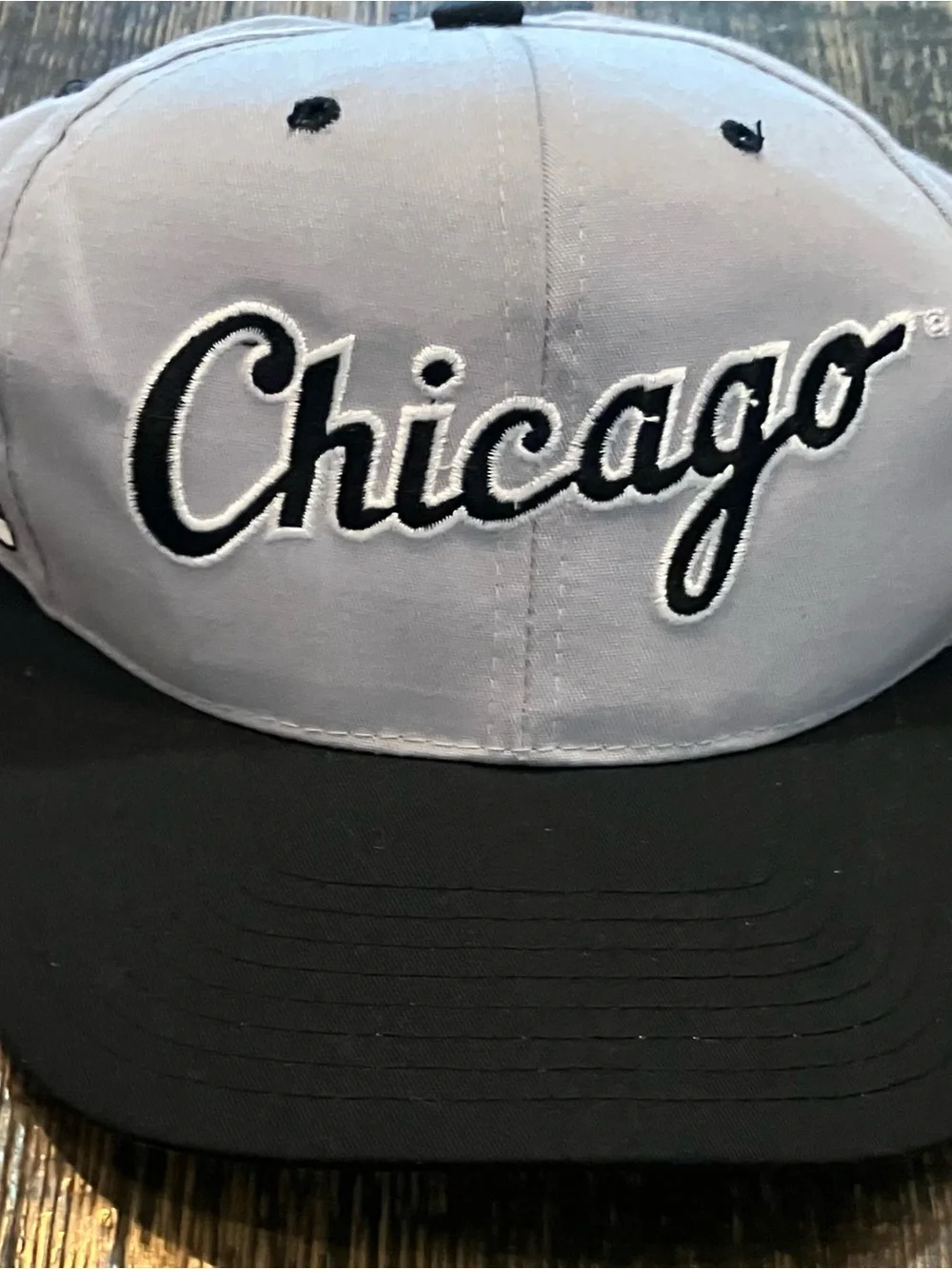 New Era Chicago Script Two-Tone Cap - Gray and Black